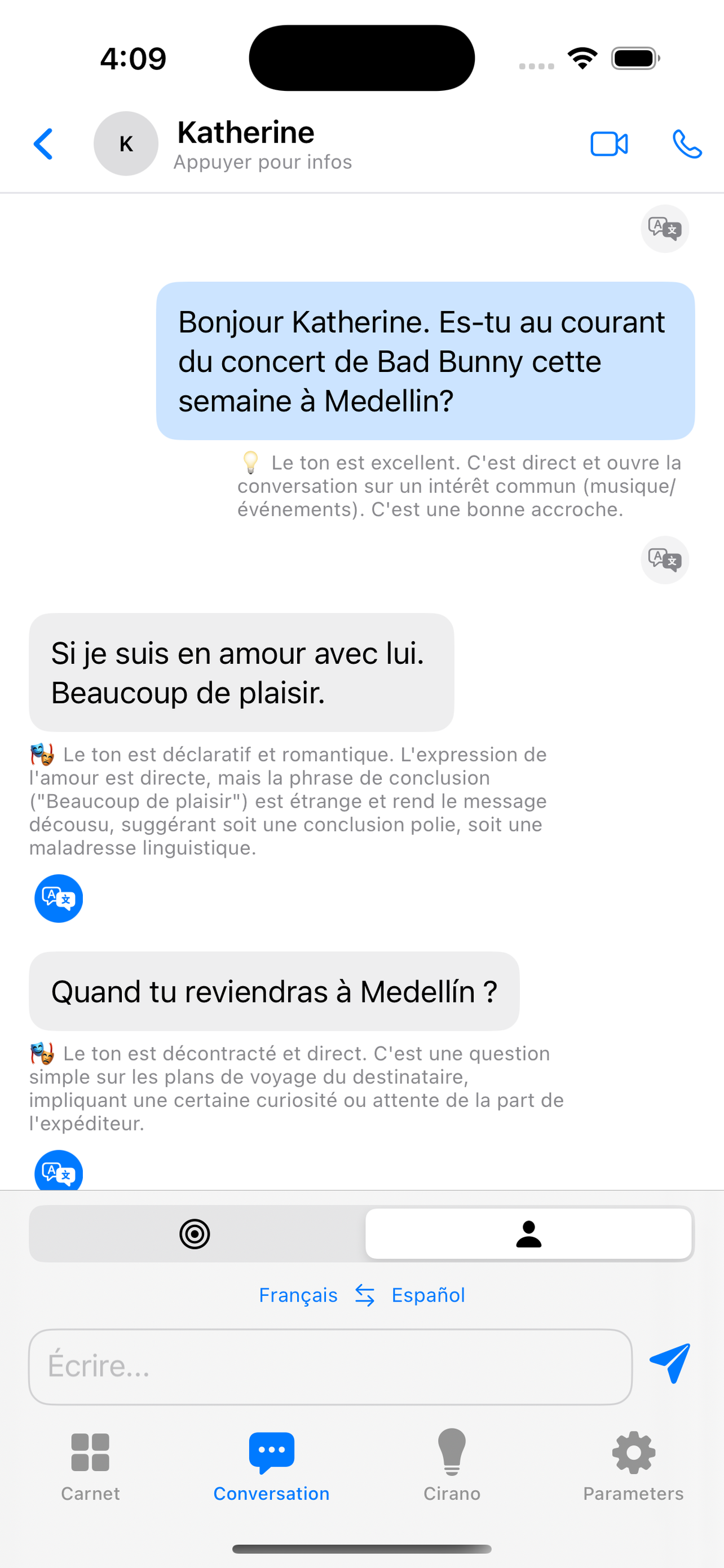 Real time Translation